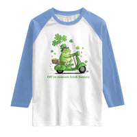 Funny Irish Frog Off To Commit Foolery Raglan Shirt St Patricks Day Gift