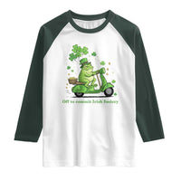 Funny Irish Frog Off To Commit Foolery Raglan Shirt St Patricks Day Gift