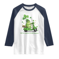 Funny Irish Frog Off To Commit Foolery Raglan Shirt St Patricks Day Gift