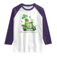 Funny Irish Frog Off To Commit Foolery Raglan Shirt St Patricks Day Gift