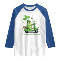 Funny Irish Frog Off To Commit Foolery Raglan Shirt St Patricks Day Gift