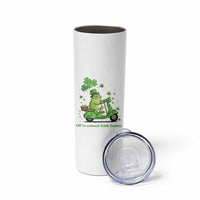 Funny Irish Frog Off To Commit Foolery Skinny Tumbler St Patricks Day Gift