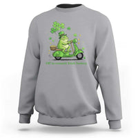 Funny Irish Frog Off To Commit Foolery Sweatshirt St Patricks Day Gift
