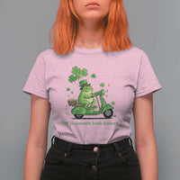 Funny Irish Frog Off To Commit Foolery T Shirt For Women St Patricks Day Gift