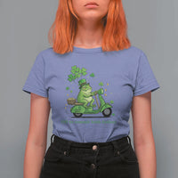 Funny Irish Frog Off To Commit Foolery T Shirt For Women St Patricks Day Gift