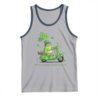 Funny Irish Frog Off To Commit Foolery Tank Top St Patricks Day Gift