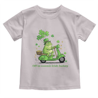 Funny Irish Frog Off To Commit Foolery Toddler T Shirt St Patricks Day Gift