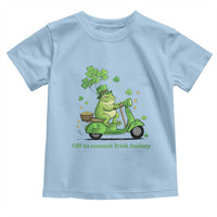Funny Irish Frog Off To Commit Foolery Toddler T Shirt St Patricks Day Gift
