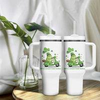 Funny Irish Frog Off To Commit Foolery Tumbler With Handle St Patricks Day Gift
