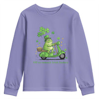 Funny Irish Frog Off To Commit Foolery Youth Sweatshirt St Patricks Day Gift