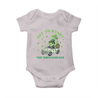 Off To Start The Shenanigans Baby Onesie St Patricks Day Frog