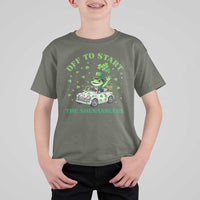 Off To Start The Shenanigans T Shirt For Kid St Patricks Day Frog