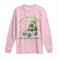 Off To Start The Shenanigans Long Sleeve Shirt St Patricks Day Frog