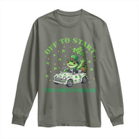 Off To Start The Shenanigans Long Sleeve Shirt St Patricks Day Frog