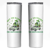 Off To Start The Shenanigans Skinny Tumbler St Patricks Day Frog