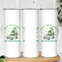 Off To Start The Shenanigans Skinny Tumbler St Patricks Day Frog