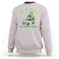 Off To Start The Shenanigans Sweatshirt St Patricks Day Frog