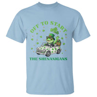 Off To Start The Shenanigans T Shirt St Patricks Day Frog