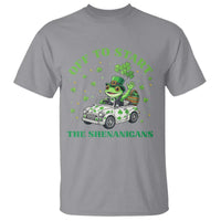 Off To Start The Shenanigans T Shirt St Patricks Day Frog