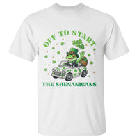 Off To Start The Shenanigans T Shirt St Patricks Day Frog