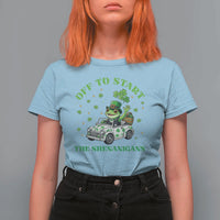 Off To Start The Shenanigans T Shirt For Women St Patricks Day Frog