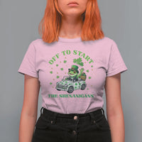 Off To Start The Shenanigans T Shirt For Women St Patricks Day Frog