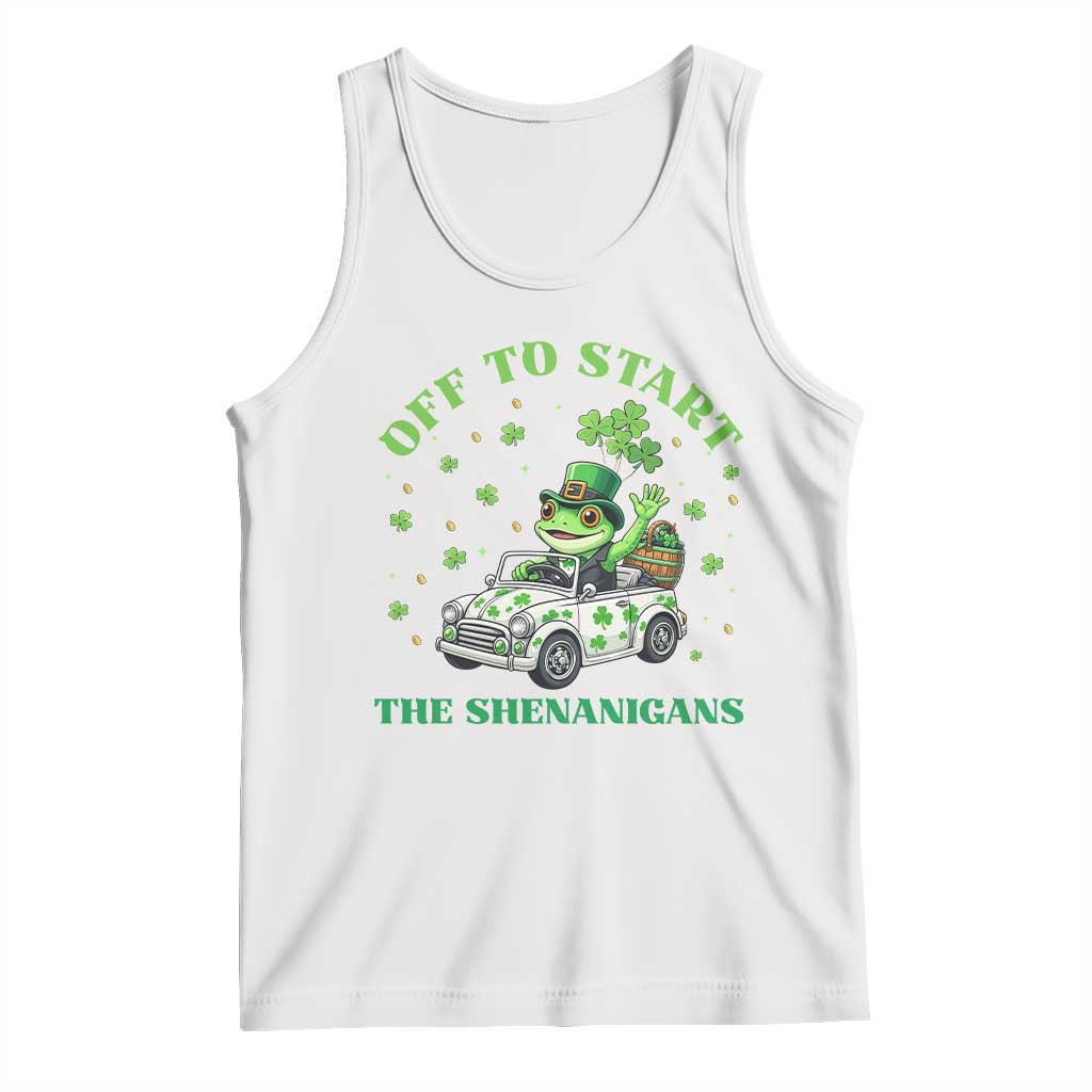 Off To Start The Shenanigans Tank Top St Patricks Day Frog