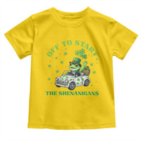 Off To Start The Shenanigans Toddler T Shirt St Patricks Day Frog