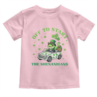Off To Start The Shenanigans Toddler T Shirt St Patricks Day Frog