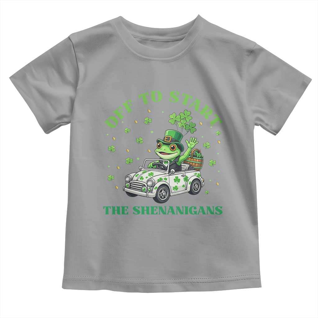 Off To Start The Shenanigans Toddler T Shirt St Patricks Day Frog