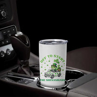 Off To Start The Shenanigans Tumbler Cup St Patricks Day Frog