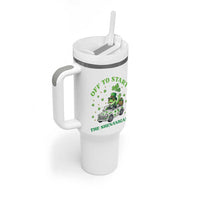 Off To Start The Shenanigans Tumbler With Handle St Patricks Day Frog