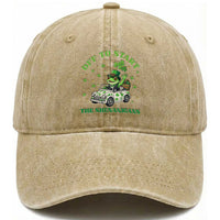 Off To Start The Shenanigans Washed Cotton Baseball Cap St Patricks Day Frog