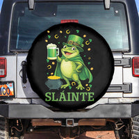 Funny Slainte Irish Frog Beer St Patricks Day Spare Tire Cover