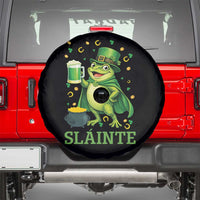 Funny Slainte Irish Frog Beer St Patricks Day Spare Tire Cover