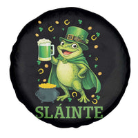 Funny Slainte Irish Frog Beer St Patricks Day Spare Tire Cover