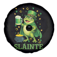 Funny Slainte Irish Frog Beer St Patricks Day Spare Tire Cover