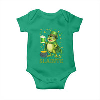 Funny Slainte Irish Frog Beer St Patricks Day Baby Onesie