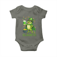 Funny Slainte Irish Frog Beer St Patricks Day Baby Onesie