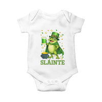 Funny Slainte Irish Frog Beer St Patricks Day Baby Onesie