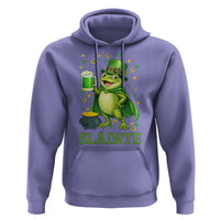 Funny Slainte Irish Frog Beer St Patricks Day Hoodie