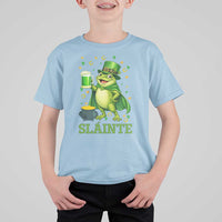 Funny Slainte Irish Frog Beer St Patricks Day T Shirt For Kid