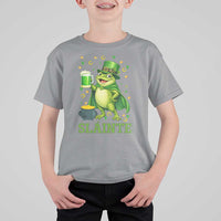 Funny Slainte Irish Frog Beer St Patricks Day T Shirt For Kid