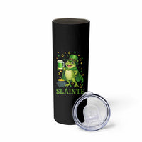 Funny Slainte Irish Frog Beer St Patricks Day Skinny Tumbler
