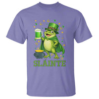 Funny Slainte Irish Frog Beer St Patricks Day T Shirt