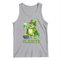Funny Slainte Irish Frog Beer St Patricks Day Tank Top