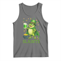 Funny Slainte Irish Frog Beer St Patricks Day Tank Top
