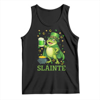 Funny Slainte Irish Frog Beer St Patricks Day Tank Top