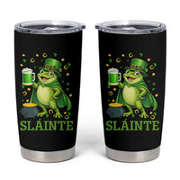 Funny Slainte Irish Frog Beer St Patricks Day Tumbler Cup