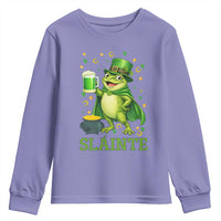 Funny Slainte Irish Frog Beer St Patricks Day Youth Sweatshirt
